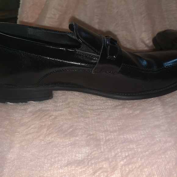 Stacy‎ Adams Mens 10m Black Dress Shoes Slip On - Picture 5 of 10
